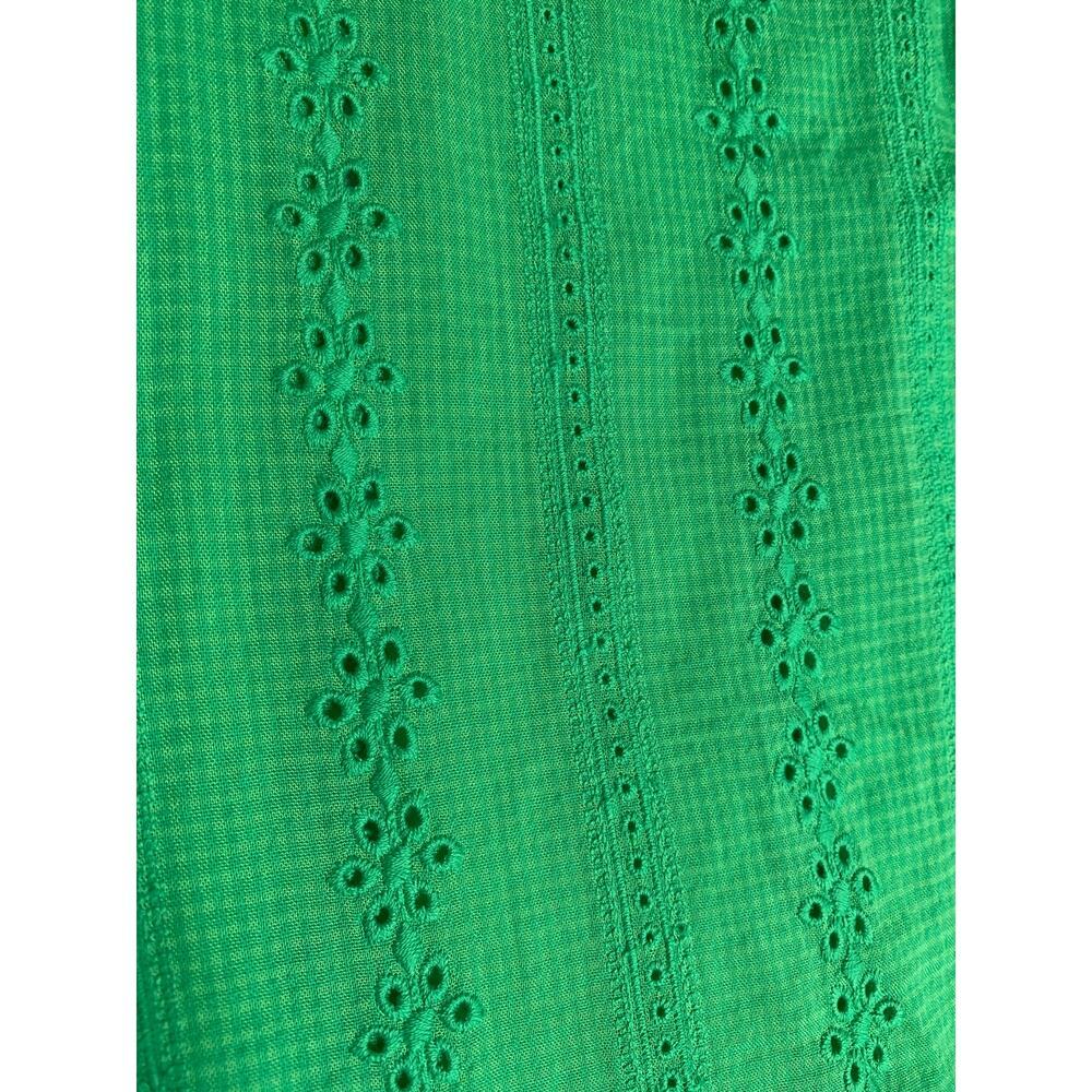 Lane Bryant NWT Green Embroidered Eyelet Blouse-Size 22 - Picture 10 of 10